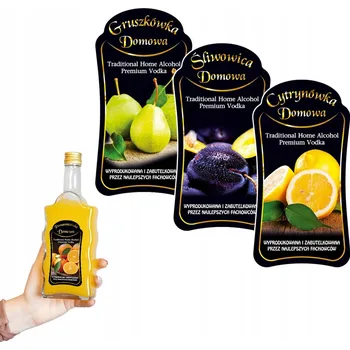 Speciální papír 10X ETYKIETY PREMIUM NA ALKOHOL NALEWKI 12 VZORŮ