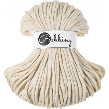 Příze Bobbiny Bavlněná šňůra 5mm 100m přírodní