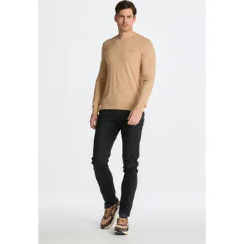 Pánské kalhoty KALHOTY GANT SLIM SPORTS CHINOS BLACK