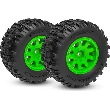 RC náhradní díl Traxxas kolo 2.1/2.6", disk zelený, pneu Sledgehammer (přední) (2)