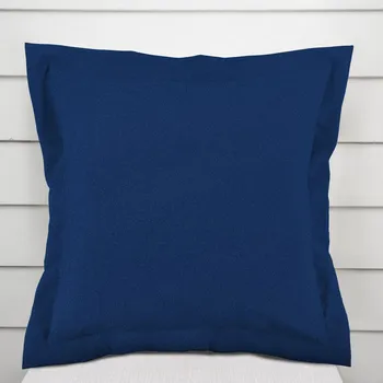 Povlak na polštářek Dekorační povlak na polštář s lemem BKS-411 Námořnická modrá 35 x 45 cm