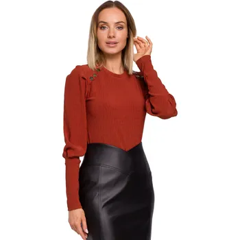 Dámská košile Dámská halenka M526 - Moe M-38 bordó