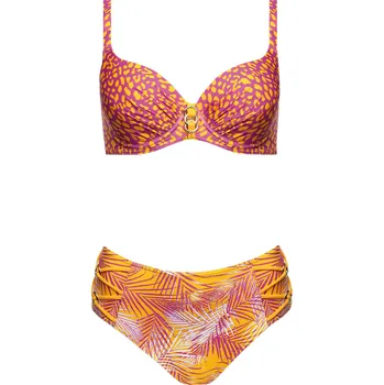 Dámské plavky Dvoudílné plavky Paradise 3 S940O22 - Self 38C oranžová-fialová