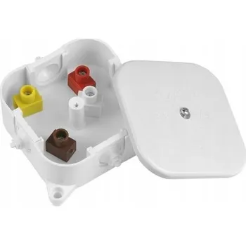 Elektroinstalační krabice Krabice na omítku čtvercová PO-75 - 80x80x35 mm