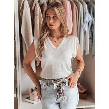 Dámské tričko Dámská halenka DSTREET SELFINA SVĚTLE ŠEDÁ unisize