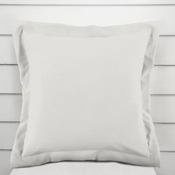 Povlak na polštářek Dekorační povlak na polštář s lemem BKS-403 Světle šedobéžový 50 x 60 cm