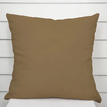 Povlak na dekorativní polštářek Dekorační povlak na polštář BKS-405 Okrově hnědý 40 x 40 cm