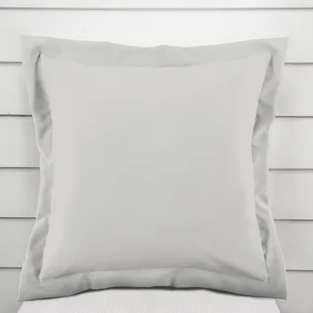 Povlak na dekorativní polštářek Dekorační povlak na polštář s lemem BKU-101 Světle šedý 30 x 50 cm