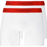 Pánské boxerky NB1464A-RGQ - Calvin Klein S bílá-červená