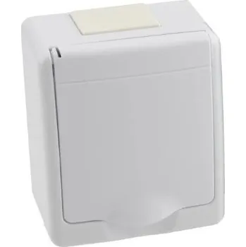 Elektrická zásuvka Elektrická Zásuvka hermetická Pawbol bílá