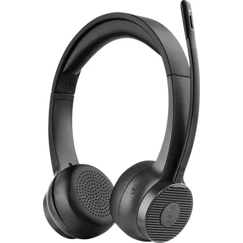 Sluchátka EKSA H16 Headset otevřená (On Ear) Bluetooth® černá Potlačení hluku, Redukce šumu mikrofonu headset, regulace hlasitosti, Indikátor nabití Počítače