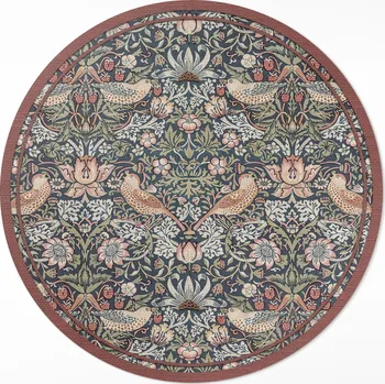 Koberec Vinylový Koberec William Morris Strawberry Thrower Kulatý 130 cm
