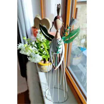 Anděl kovový - Posel jara 66x21cm KřídlAndělů