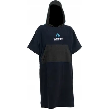 Pláštěnka SurfLogic Towel Poncho Black černé pončo s ručníkem