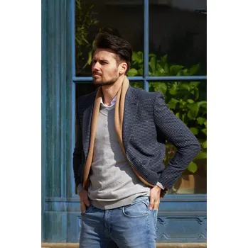 Pánské sako Pánské sako Barva: Modrá, Velikost: 24, Střih: REGULAR FIT