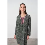 Dámská noční košile 17120 Vamp černá s potiskem M