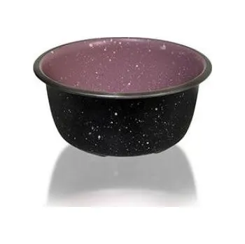 Miska pro psa Miska nerez Camping Belly Heavy Premium růžová/černá 0,85l