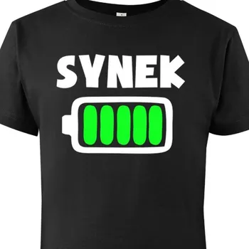 Pánské tričko Tričko Baterka - synek - velikost 110, Barva Červená