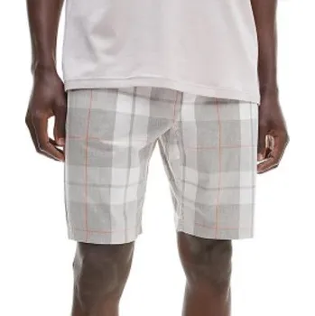 Pánské kraťasy na spaní NM2179E 1MQ - šedá/bílá - Calvin Klein XL šedo-bílá