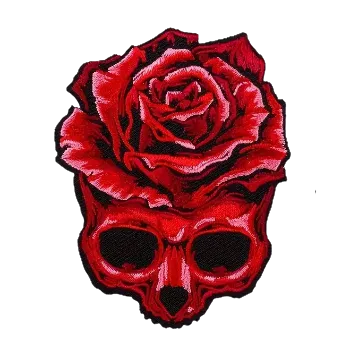 Nášivka Nažehlovací nášivka - růže (6,5 x 8,5 cm)