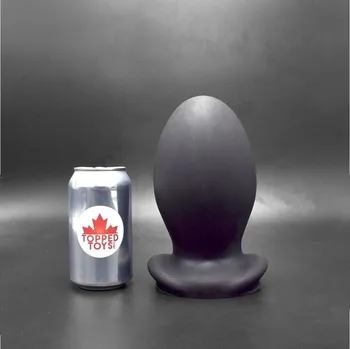 Anální kolík Topped Toys Gape Keeper 128 Obsidian, prémiový silikonový anální kolík 20 x 10,4 cm