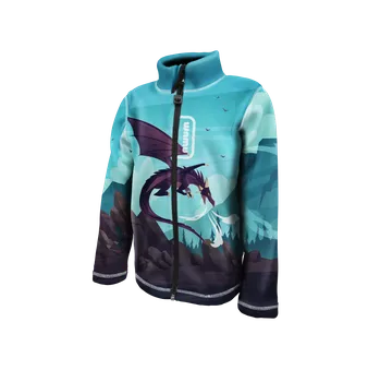 Chlapecká mikina WAMU Fleecová mikina dětská DRAGON FANTASY vel. 134-140