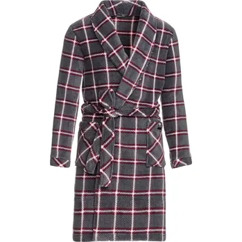 Pánský župan Pánský župan 13737 - Vamp tm.šedá-vínová M