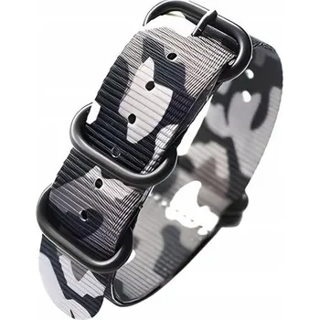 Řemínek na hodinky UNIVERZÁLNÍ ŘEMÍNEK PRO MASKÁČOVÝ HODINKY 22MM MASKÁČOVĚ ŠEDÝ