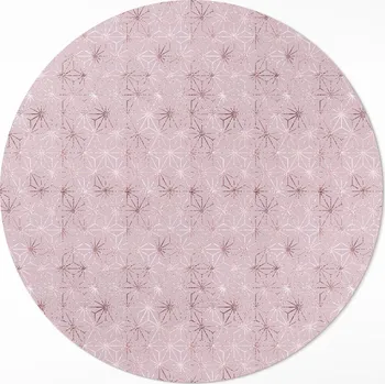 Koberec Kulatý Koberec Loftový Vinylový Rozměr ⌀ 120 cm Dekorativní pravidelný vzor