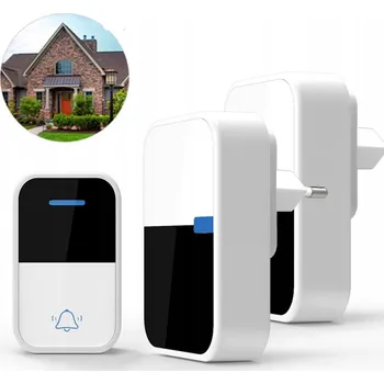 IP kamera BEZDRÁTOVÝ ZVONEK KE DVEŘÍM SIMPLIT + 2x VYSÍLAČ A2 VODĚODOLNÝ IP44