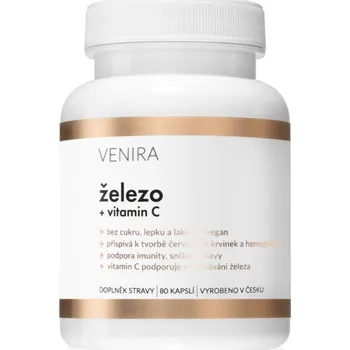 VENIRA Železo a vitamin C 80 cps.