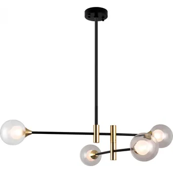 Italux PND-9148-4 závěsné stropní svítidlo Marino 4x25W | G9 | IP20 - barva černá/mosaz