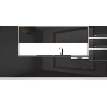 Kuchyňská linka Kuchyňská linka Belini Premium Full Version 360 cm černý lesk bez pracovní desky NAOMI
