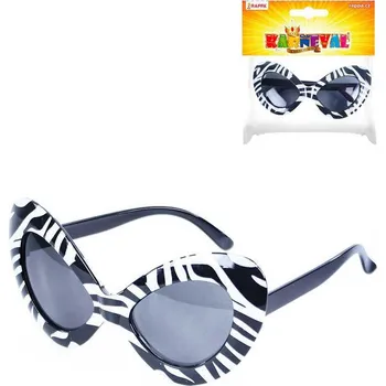 Karnevalový doplněk KARNEVAL Brýle retro černobílé dospělé (karnevalový doplněk)