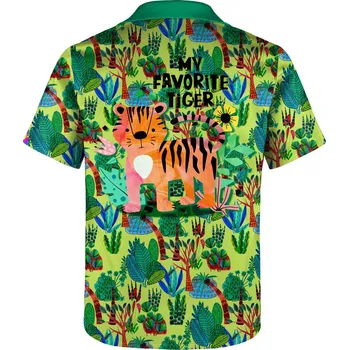 Dívčí oblečení Košile dětské - SH-K1591 - Mr. GUGU & Miss GO - Gemini 8/10 zelená-potisk