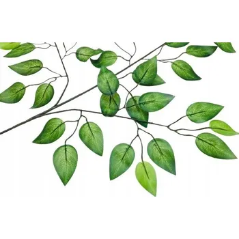 umělá květina VĚTVIČKA FIKUS věnce kytice doplněk LIST GUMOVANÉ DROBNÉ lístky zelené