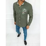 Khaki košile s potiskem DX2275 Velikost: M