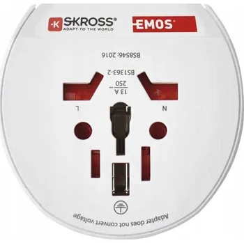 Elektrická zásuvka Elektrická Zásuvka rozbočka Emos bílá