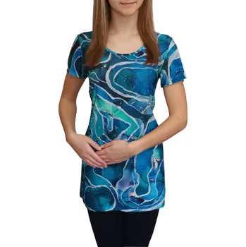 Dámská tunika Tunika Elain modro-zelená Velikosti Elain: XXL