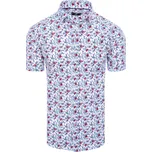 Barevná pánská košile se vzorem drobných květin KX1013 Velikost: M