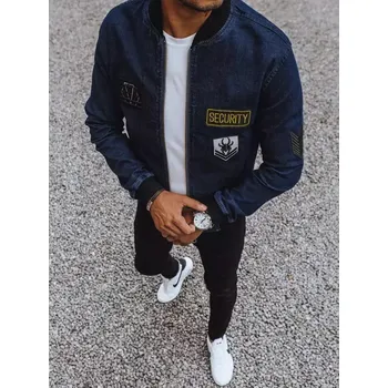 Pánský bomber Tmavě modrý džínový bomber TX4108 Velikost: M