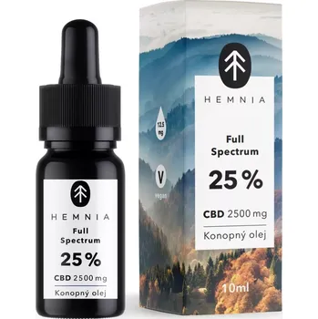 CBD Full Spectrum CBD Konopný olej 25%, 2500 mg, 10 ml