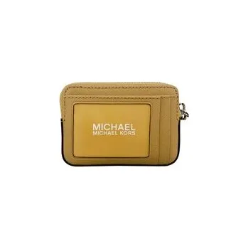 Peněženka MICHAEL Michael Kors Peněženka JET SET TRAVEL MEDIUM CHAIN CARD CASE Hnědá OS
