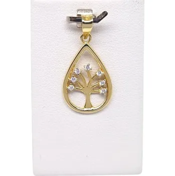Přívěsek Přívěšek strom života se zirkony, 1,50 g, Au 585