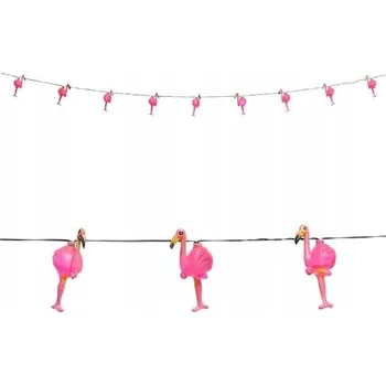 Girlanda plameňáci 2,5 M havajská aloha růžová