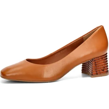 Dámské lodičky ETIMEĒ dámské kožené lodičky - hnědé