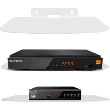 police Nástěnná police MT3CH závěsná, držák pod TV, pro set-top box, konzole, tuner