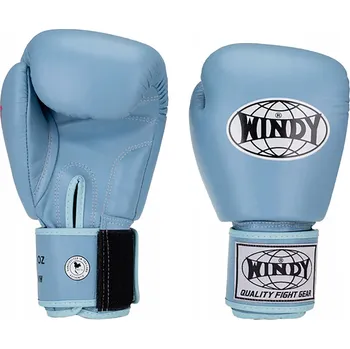 Boxerské rukavice Boxerské rukavice WINDY Classic Genuine Leather světle modré 10 oz