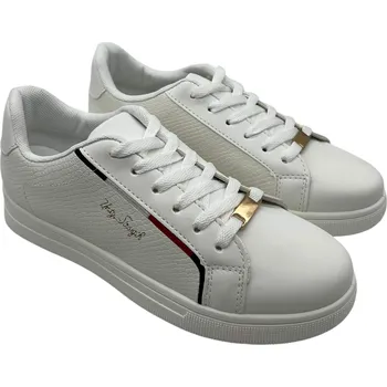 Dámské tenisky Fashion Dámské bílé šněrovací tenisky 16 Barva: Bílá, Velikost: 38