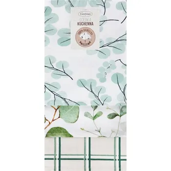 Utěrka Sada 3 kuchyňských utěrek CLOVER 50x75 cm zelená